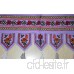 Marusthali Coton Indien de Porte à Suspendre Décoration Style Ethnique Cantonnière 37 par 35 6 cm - B013X1YCYC